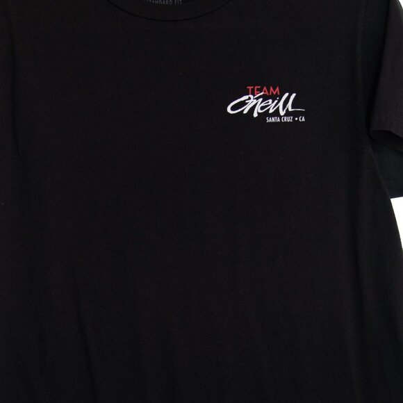 ONeill Team O'Neil Black T-Shirt Standard Fit Santa Cruz CA M - Picture 3 of 10